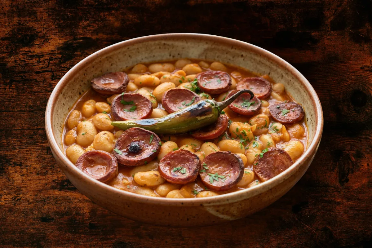 Beans with sausage