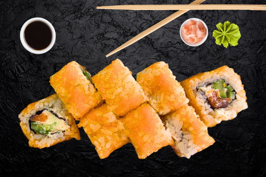 California with salmon 8 pcs.