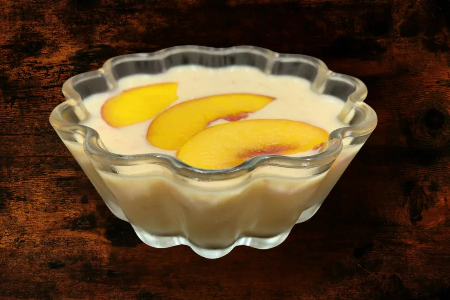 Nectarine Panna Cotta