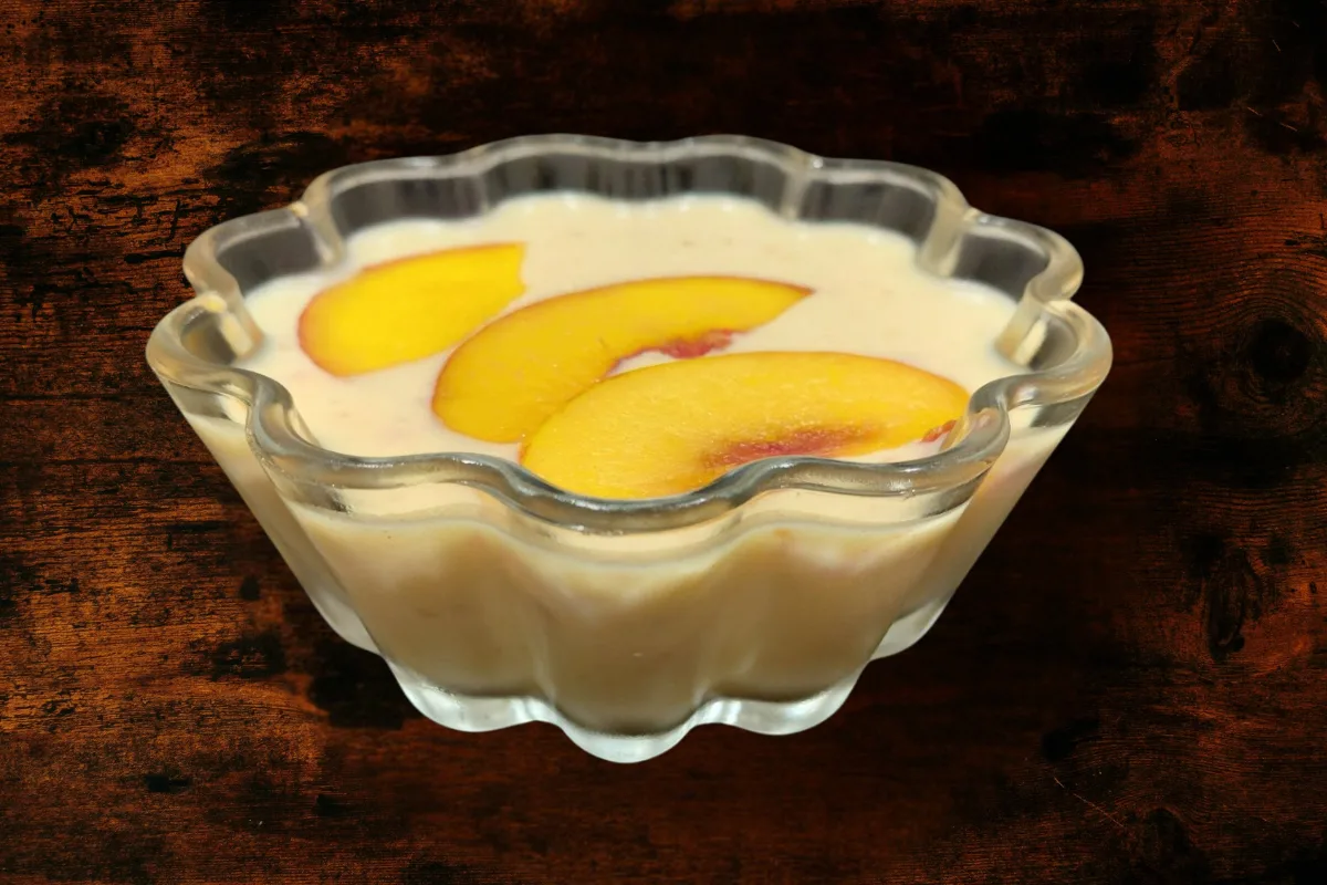 Nectarine Panna Cotta